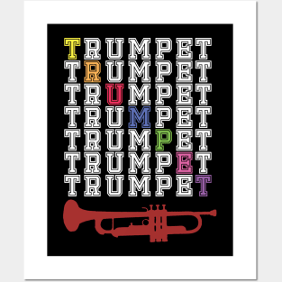 Colorful Trumpet Posters and Art